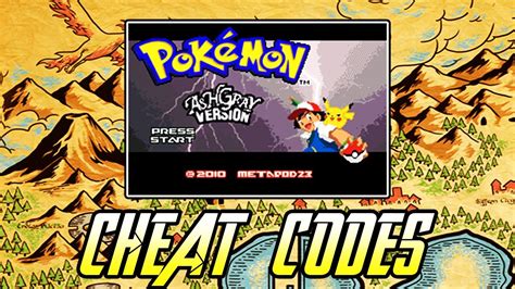 POKEMON ASH GRAY GBA + ALL CHEAT CODES! (2020).
